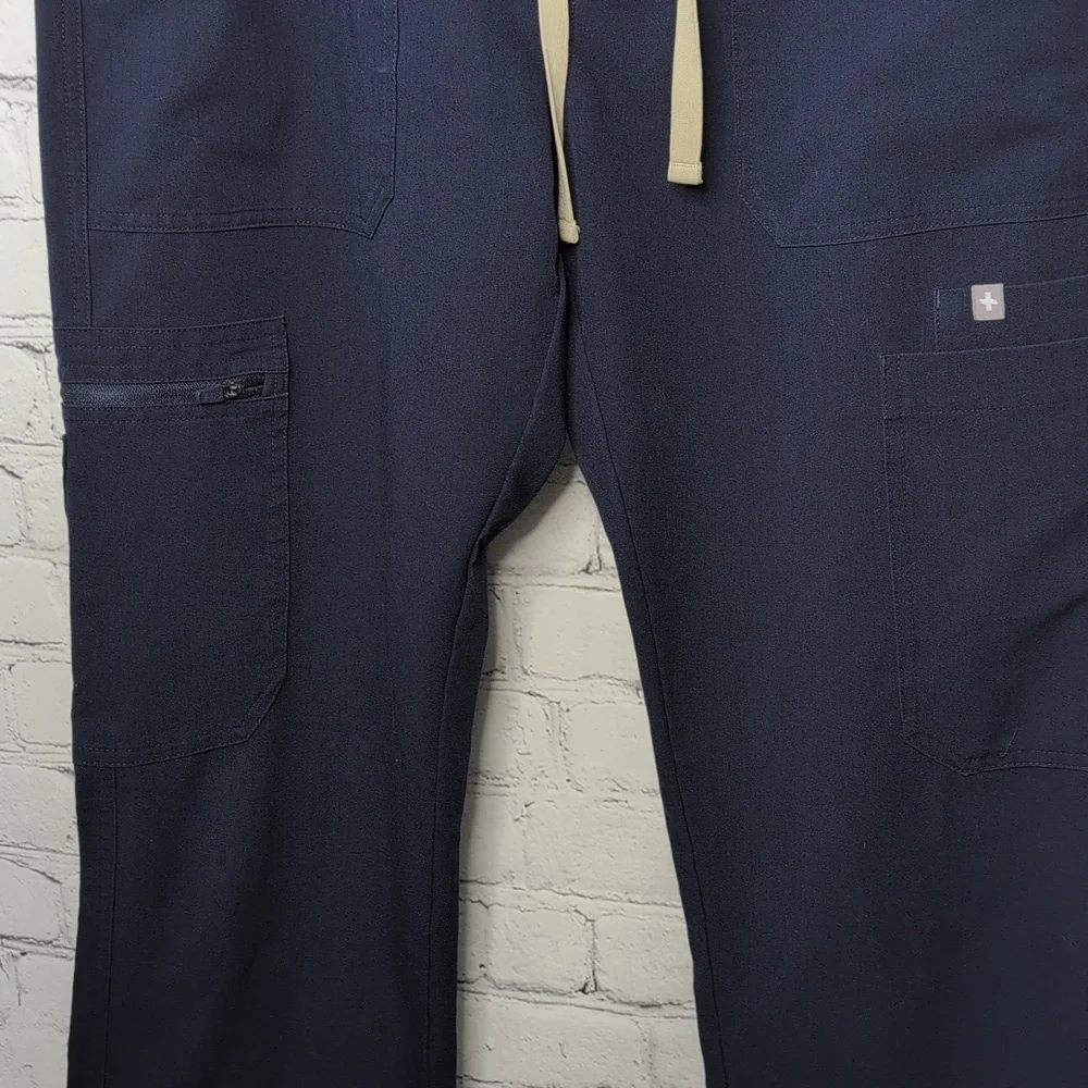 Figs Cairo Cargo Scrub Pants Navy